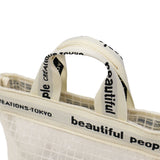 ビューティフルピープル ポーチ 小物入れ ブランド 小さめ beautiful people 可愛い ミニ おしゃれ かわいい 大人 女性 レディース コスメポーチ マルチポーチ クリアポーチ 日本製 plaid vinyl logo poach 1515511999