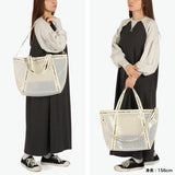 ビューティフルピープル トートバッグ レディース 大きめ A4 beautiful people バッグ 軽量 ショルダーバッグ 斜めがけバッグ 肩掛け ブランド クリアバッグ おしゃれ 2WAY 日本製 plaid vinyl logo tape bag L 1515611969