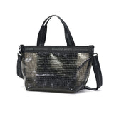 ビューティフルピープル トートバッグ レディース 小さめ beautiful people バッグ 軽量 ショルダーバッグ 斜めがけバッグ ブランド クリアバッグ おしゃれ かわいい 2WAY A5 日本製 plaid vinyl logo tape bag M 1515611970