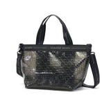 ビューティフルピープル トートバッグ レディース 小さめ beautiful people バッグ 軽量 ショルダーバッグ 斜めがけバッグ ブランド クリアバッグ おしゃれ かわいい 2WAY A5 日本製 plaid vinyl logo tape bag M 1515611970