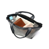 ビューティフルピープル トートバッグ レディース 小さめ beautiful people バッグ 軽量 ショルダーバッグ 斜めがけバッグ ブランド クリアバッグ おしゃれ かわいい 2WAY A5 日本製 plaid vinyl logo tape bag M 1515611970