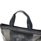 ビューティフルピープル トートバッグ レディース 小さめ beautiful people バッグ 軽量 ショルダーバッグ 斜めがけバッグ ブランド クリアバッグ おしゃれ かわいい 2WAY A5 日本製 plaid vinyl logo tape bag M 1515611970