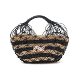 ビューティフルピープル かごバッグ トート 小さめ beautiful people バッグ トートバッグ かご レディース ブランド かわいい おしゃれ バスケット 軽量 軽い 上品 アバカ ハンドバッグ 黒 夏 abaca biku hand bag 611997
