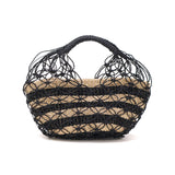 ビューティフルピープル かごバッグ トート 小さめ beautiful people バッグ トートバッグ かご レディース ブランド かわいい おしゃれ バスケット 軽量 軽い 上品 アバカ ハンドバッグ 黒 夏 abaca biku hand bag 611997