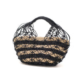 ビューティフルピープル かごバッグ トート 小さめ beautiful people バッグ トートバッグ かご レディース ブランド かわいい おしゃれ バスケット 軽量 軽い 上品 アバカ ハンドバッグ 黒 夏 abaca biku hand bag 611997