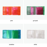 ビューティフルピープル 財布 レディース メンズ beautiful people 三つ折り財布 ブランド 小さめ コンパクト ミニ財布 かわいい おしゃれ クリア 透明 小銭入れ カード収納 日本製 nothing to hide vinyl card wallet 512001