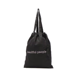 ビューティフルピープル トートバッグ レディース メンズ 大きめ A4 beautiful people バッグ トート 軽量 巾着 サブバッグ おしゃれ ブランド 大人 刺繍 コットン 綿 contour logo gathering tote bag 612012