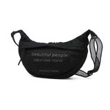 ビューティフルピープル ショルダーバッグ レディース 斜めがけバッグ ブランド ナイロン beautiful people ミニショルダー 軽い 軽量 斜めがけ 大人 メッシュ 日本製 ハーフムーン nothing to hide half moon bag 1626611997