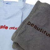 ビューティフルピープル トートバッグ レディース 大きめ beautiful people バッグ キャンバス 軽い 軽量 かわいい ブランド 布製 大容量 横型 肩掛け 帆布 B4 A3 ロゴ刺繍 巾着 日本製 brushed logo leisure bag 611946