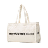 ビューティフルピープル トートバッグ レディース 大きめ キャンバス 大容量 A4 beautiful people バッグ 通勤 軽量 ブランド かわいい 横 おしゃれ 肩掛け 巾着 日本製 brushed logo mini lesure bag 611947