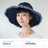 CA4LA ハット レディース メンズ カシラ 帽子 バケットハット 深め 春 夏 春夏 UV UVカット つば広 洗える 紫外線対策 大人 ブランド おしゃれ デニム 綿 カジュアル 日本製 BASABASA DENIM LONG COH-00010