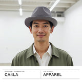 CA4LA ハット メンズ カシラ 帽子 バケットハット 中折れハット ハイバック型 春 夏 春夏 大人 ブランド おしゃれ カジュアル シンプル 男性 上品 綿 軽い ブラック グレー 日本製 COMMON DENIM 5 DOU-02026