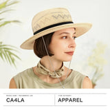 CA4LA ハット 帽子 レディース メンズ 春夏 春 夏 カシラ オプティモハット パナマ帽子 日除け帽子 あご紐 深め ブランド 上品 きれいめ 女性 男性 大人 おしゃれ 高級感 ブラック アバカ 日本製 WHIM SHK-01205