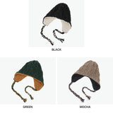CA4LA ニット帽 レディース メンズ 耳あて 帽子 秋冬 冬 防寒 カシラ ブランド おしゃれ ゆったり ニット ワッチ リバーシブル エクストラファインウール 耳 イヤーフラップ 日本製 MOLE FLAP WATCH RV DOU02041