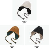 CA4LA ニット帽 レディース メンズ 耳あて 帽子 秋冬 冬 防寒 カシラ ブランド おしゃれ ゆったり ニット ワッチ リバーシブル エクストラファインウール 耳 イヤーフラップ 日本製 MOLE FLAP WATCH RV DOU02041