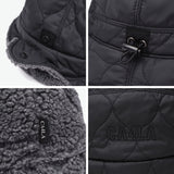 CA4LA ハット メンズ レディース 秋冬 カシラ 帽子 ブランド フライトキャップ 耳当て付き リバーシブル 耳あて シンプル カジュアル 防寒 撥水 キルティング ボア キルト 大人 日本製 HK FLAP JET HAT RV DOU02044