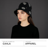 CA4LA ハット レディース 秋冬 秋 冬 カシラ 帽子 チューリップハット おしゃれ ブランド かわいい 可愛い レース モチーフ すずらん 花 刺繍 リボン ゴム フィット 日本製 LILY OF THE VALLEY KTZ02627