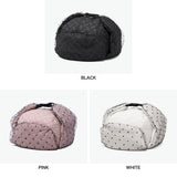 CA4LA 帽子 レディース 秋冬 秋 冬 カシラ ブランド おしゃれ 防寒 飛行帽 フライトキャップ イヤーフラップ チュール ドット リボン パール キルティング キルト ガーリー かわいい 日本製 NOSTALGIA KTZ02629