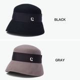 CA4LA ハット レディース 秋冬 秋 冬 カシラ 帽子 深め おしゃれ ブランド クロッシェ ウール フェルト ダウンブリム 長め リボン 上品 ワンポイント きれいめ かわいい クラシカル 日本製 CAMILA6 KTZ02648