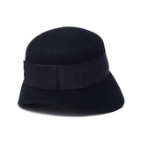 CA4LA ハット レディース 秋冬 秋 冬 カシラ 帽子 深め おしゃれ ブランド クロッシェ ウール フェルト ダウンブリム 長め リボン 上品 ワンポイント きれいめ かわいい クラシカル 日本製 CAMILA6 KTZ02648