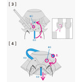 CA4LA 帽子 ハット レディース つば広 洗濯機 カシラ ブランド おしゃれ UVカット 遮光 遮熱 撥水 防風 日よけ 日本製 秋 冬 可愛い リボン 手洗い 洗濯可 ポケッタブル フード ナイロン CLARISSE SHK01256