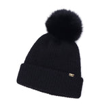 CA4LA 帽子 ニット帽 レディース 秋冬 秋 冬 カシラ ブランド おしゃれ ニットキャップ 防寒 暖かい ポンポン フォックスファー リブ編み モヘヤ ウール シルク 日本製 ふわふわ ニット 可愛い EX PLATINA FOX 7 SHK01260