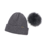 CA4LA 帽子 ニット帽 レディース 秋冬 秋 冬 カシラ ブランド おしゃれ ニットキャップ 防寒 暖かい ポンポン フォックスファー リブ編み モヘヤ ウール シルク 日本製 ふわふわ ニット 可愛い EX PLATINA FOX 7 SHK01260