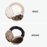 CA4LA イヤーマフ 耳当て 防寒 大人 レディース コンパクト 秋冬 秋 冬 カシラ おしゃれ イヤマフ ブランド 可愛い もこもこ 暖かい ツートン バイカラー ヒョウ柄 フェイクファー 日本製 NAGI 5 SHK01263