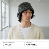 CA4LA バケットハット メンズ レディース カシラ 帽子 ハット ブランド 秋冬 秋 冬 耳あて イヤーフラップ 防寒 おしゃれ 縮絨加工 ウール メランジニット 日本製 CA4LA ATELIER CF BASQUE EARFLAP HAT ZKN02574