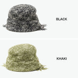 CA4LA バケットハット メンズ レディース カシラ 帽子 ハット ブランド 秋冬 秋 冬 耳あて イヤーフラップ 防寒 おしゃれ 縮絨加工 ウール メランジニット 日本製 CA4LA ATELIER CF BASQUE EARFLAP HAT ZKN02574