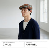 CA4LA ハンチング メンズ レディース カシラ 帽子 ハンチング帽 チェック 柄 総柄 秋冬 ウール マラリウス社 英国 保温 通気性 カジュアル おしゃれ 上品 大人 軽量 ユニセックス 日本製 CHECK HUN AW4 ZKN02595