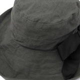 CA4LA ハット 帽子 レディース カシラ UV 夏 春 春夏 洗濯 手洗い つば広 UVカット たためる 綿 コットン おしゃれ 女性 カジュアル ブランド リボン 日本製 ブルトンハット Main Collection LAUNDRY RIBBON M3 TKU00469