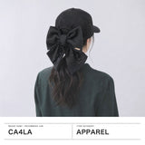 CA4LA キャップ レディース カシラ 帽子 日焼け 対策 UVカット リボン レース かわいい おしゃれ バックリボン べースボールキャップ 紫外線対策 日除け 夏 ガーリー ブランド 日本製 Main Collection HILDA 5 TOZ00174