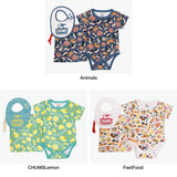 【日本正規品】 チャムス ロンパース セット 男の子 女の子 夏 春 CHUMS ベビー服 肌着 半袖 カバーオール スタイ セット コットン 綿 100% 巾着 可愛い おしゃれ 70 80 ベビーパターンドギフトセット CH27-1036