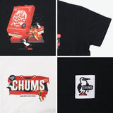 【日本正規品】 チャムス Tシャツ メンズ レディース 半袖 ブランド CHUMS 綿 100% ロゴ グラフィックTシャツ プリント かわいい かっこいい カジュアル 中厚地 チャムスピザボックスTシャツ CH01-2518