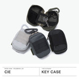 CIE キーケース メンズ レディース ブランド シー 鍵 ケース スマートキー ミニポーチ カラビナ オシャレ 鍵入れ コンパクト ラウンドファスナー 小さい ポーチ 小物入れ 防水 撥水 日本製 GRID3 KEYCASE2-S 032073