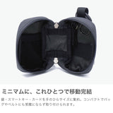 CIE キーケース メンズ レディース ブランド シー 鍵 ケース スマートキー ミニポーチ カラビナ オシャレ 鍵入れ コンパクト ラウンドファスナー 小さい ポーチ 小物入れ 防水 撥水 日本製 GRID3 KEYCASE2-S 032073