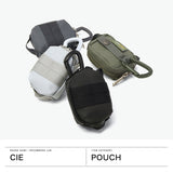 CIE ポーチ 小さめ 小物入れ かわいい 可愛い 撥水 防水 日本製 小さい ミニポーチ メンズ レディース シー カラビナ コンパクト おしゃれ シンプル 耐久性 丈夫 ブランド GRID3 MICRO CASE 032075