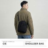 CIE ショルダーバッグ メンズ レディース 斜めがけバッグ ブランド シー バッグ ショルダー 防水 斜めがけ 軽量 日本製 男性 女性 弱撥水 丈夫 巾着 ファスナー 15L B5 TENDER SHOULDER-L 042502
