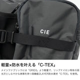 CIE ショルダーバッグ メンズ レディース 斜めがけ バッグ ブランド ナイロン ファスナー付き シー ショルダー 防水 小さめ 軽量 軽い A5 コンパクト ミニショルダー GRID-0 BOTTLE SHOULDER BAG (M) 032665