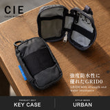 CIE キーケース レディース メンズ ブランド スマートキー シー 日本製 軽量 軽い 防水 ナイロン ラウンドファスナー シンプル おしゃれ 鍵入れ コンパクト 丈夫 大人 ポーチ 小物入れ GRID-0 KEYCASE2-L 032672