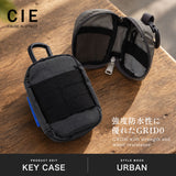 CIE キーケース レディース メンズ ブランド スマートキー シー 日本製 軽量 防水 ナイロン ラウンドファスナー シンプル おしゃれ 鍵入れ コンパクト 小さめ ミニポーチ 小物入れ GRID-0 KEYCASE2-S 032673