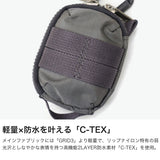 CIE ポーチ 小物入れ メンズ レディース ミニ シー ミニポーチ ブランド カラビナ付き コンパクト 小さめ 軽い 防水性 ナイロン 日本製 カジュアル スポーティ ダブルファスナー GRID-0 MICRO CASE 032675