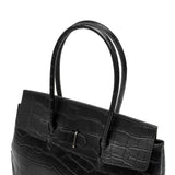 【1年保証】 チマブエ グレースフル トートバッグ メンズ レディース A4 CIMABUE graceful バッグ 鞄 ビジネスバッグ 通勤 自立 本革 ビジネス 革 牛革 レザー 日本製 クロコ型押し トゥールーズ フラップトートバッグ 11186