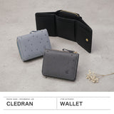 クレドラン 財布 三つ折り財布 レディース CLEDRAN お財布 ブランド 大人 本革 牛革 革 おしゃれ 女性 かわいい 水玉 ドット柄 三つ折り 日本製 小銭入れ コンパクト LIMA DOT TRIFOLD WALLET CL-3891