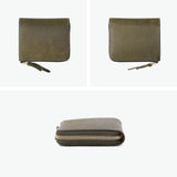 コルボ 二つ折り財布 メンズ レディース 本革 CORBO. 財布 日本製 ブランド 大人 札 小銭 小銭入れあり 小さめ 小さい コンパクト 革 レザー 牛革 プエブロ SLATE PUEBLO L字ファスナーコンパクト財布 1LN-1716