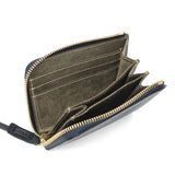 コルボ 二つ折り財布 メンズ レディース 本革 CORBO. 財布 日本製 ブランド 大人 札 小銭 小銭入れあり 小さめ 小さい コンパクト 革 レザー 牛革 プエブロ SLATE PUEBLO L字ファスナーコンパクト財布 1LN-1716