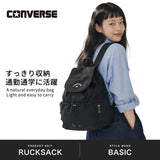 コンバース リュック レディース メンズ CONVERSE バックパック ブランド かわいい おしゃれ 軽い 旅行 通学 お出かけ 刺繍ロゴ 絞り口 フラップ シンプル コード付き A4 CV STRING FRAP BACK PACK 81932500