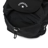 コンバース リュック レディース メンズ CONVERSE バックパック ブランド かわいい おしゃれ 軽い 旅行 通学 お出かけ 刺繍ロゴ 絞り口 フラップ シンプル コード付き A4 CV STRING FRAP BACK PACK 81932500