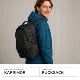 カリマー リュック メンズ レディース 大容量 KARRIMOR リュックサック バッグ カジュアル おしゃれ 通学 通勤 アウトドア ナイロン パックパック 登山 キャンプ トレッキング 27L A4 PC収納 15inch eclipse 27 501210